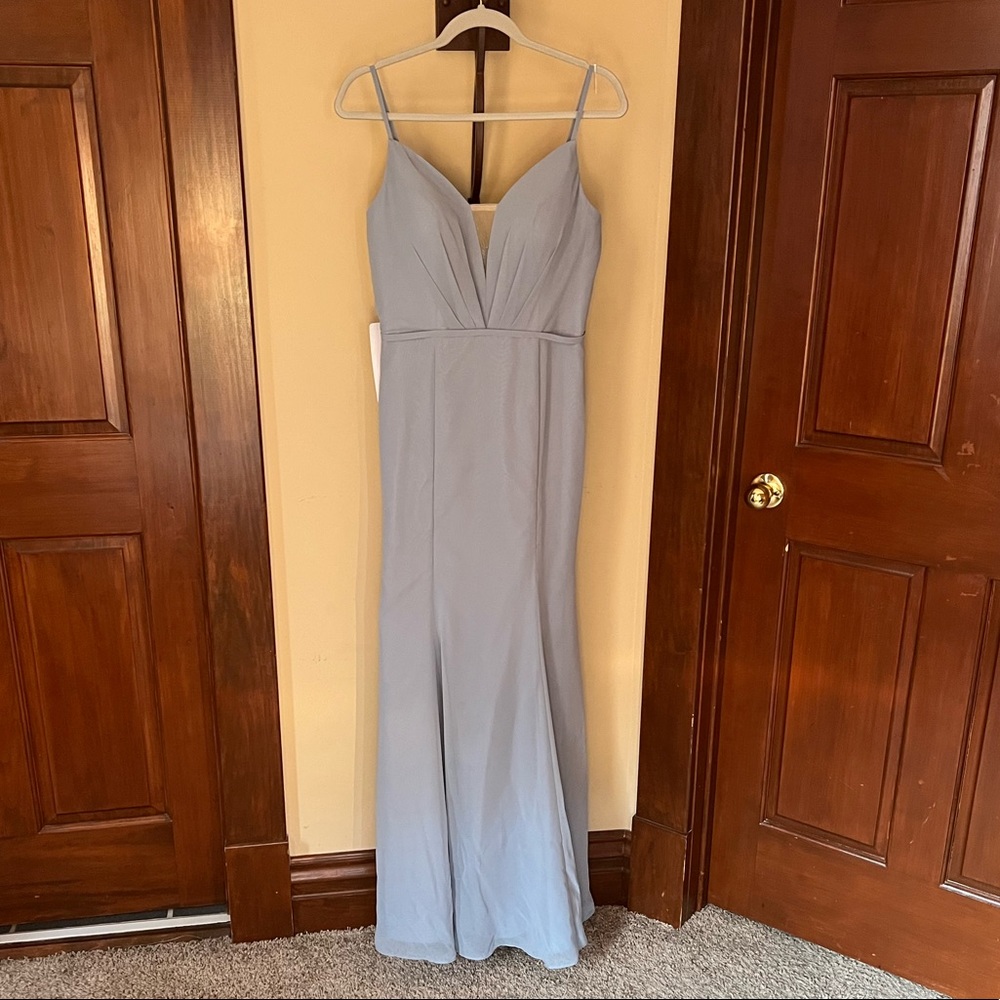Azazie Dusty Blue Brand New!
